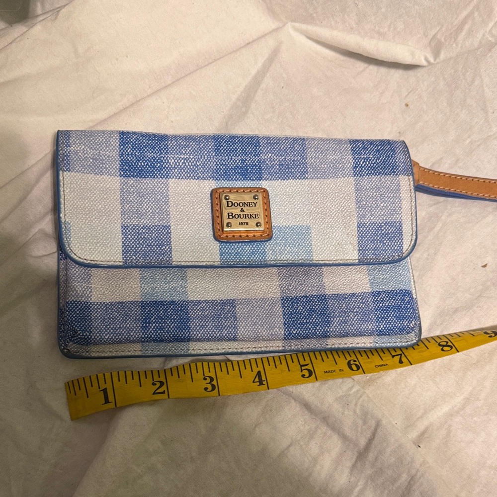Dooney & Bourke Blue Checkered Women's clutch